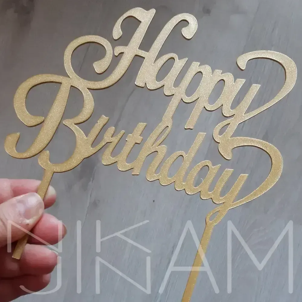 Dortový zápich Happy Birthday